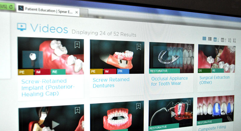 Dr. Mercando uses SPEAR Education videos to walk you through every step of your dental procedure.